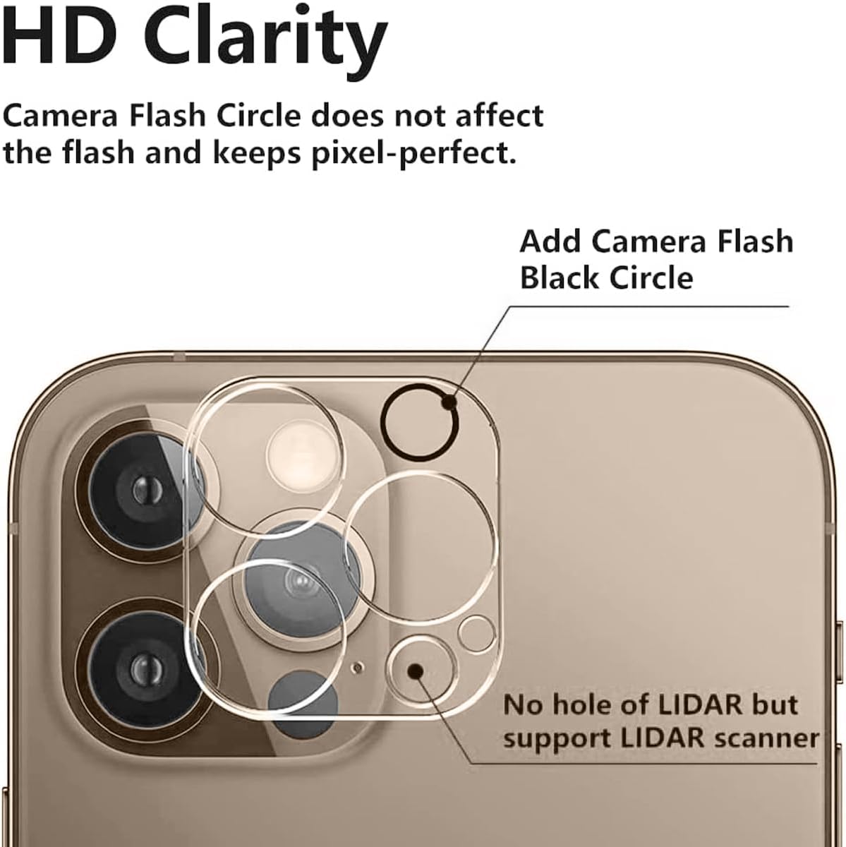 3PCS Rear Back Camera Lens Protector Tempered Glass for Iphone 16 Pro Max Iphone 15 Pro Max Iphone 16 Pro Iphone 15 Pro - HD Clear Full Coverage Guard