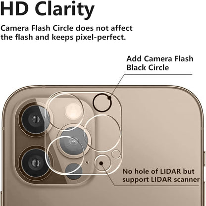 3PCS Rear Back Camera Lens Protector Tempered Glass for Iphone 16 Pro Max Iphone 15 Pro Max Iphone 16 Pro Iphone 15 Pro - HD Clear Full Coverage Guard